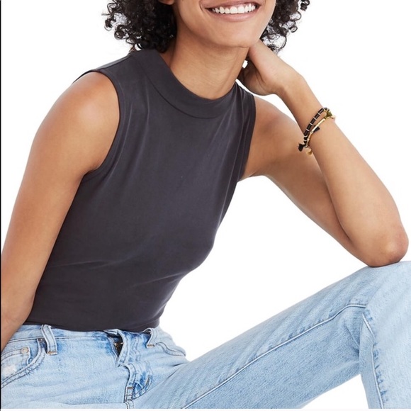Tops - Madewell // Mock Neck Sleeveless Bodysuit